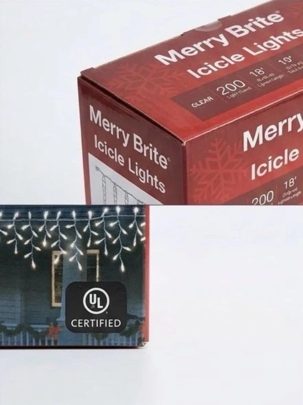 Clear Icicle Lights - 200 Count